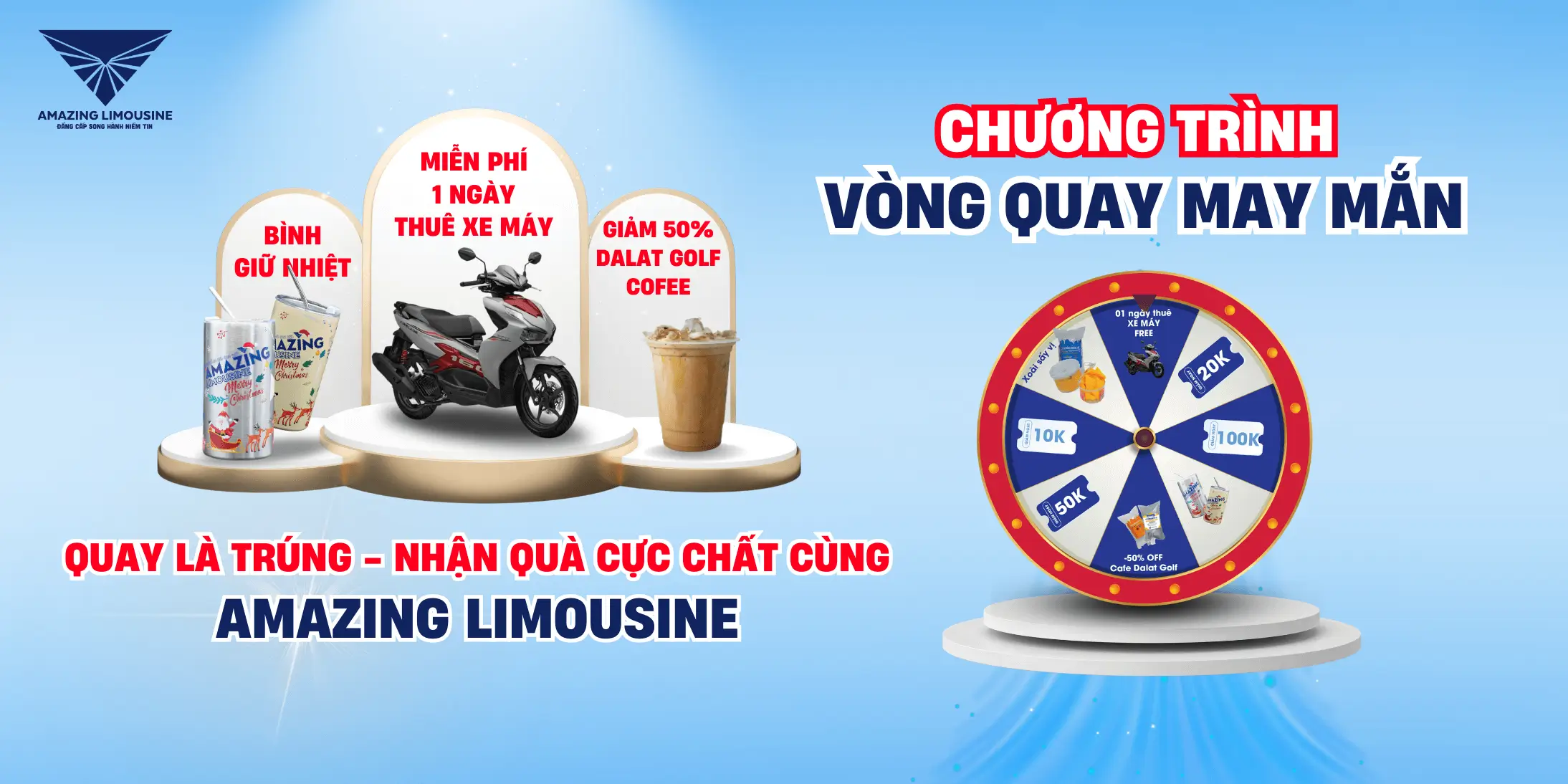 Ưu đãi 3 6 Vong Quay May Man Amazing Limousine